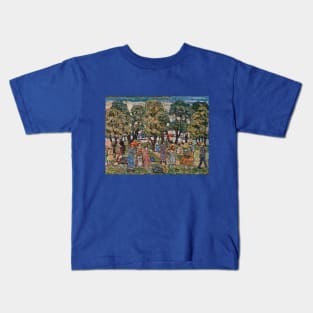 Under the Trees by Maurice Brazil Prendergast Kids T-Shirt